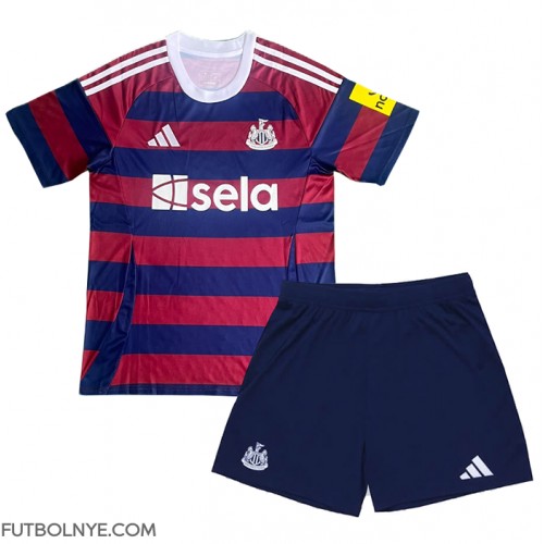 Camiseta Newcastle United Visitante Equipación para niños 2024-25 manga corta (+ pantalones cortos)